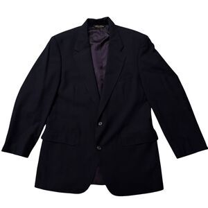 Vintage Brooks Brothers Navy Wool Sport Coat Two Button Notch Lapel 42 Regular
